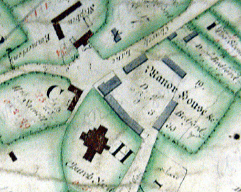 Manor Farm shown on a map of 1760 [R1/42]